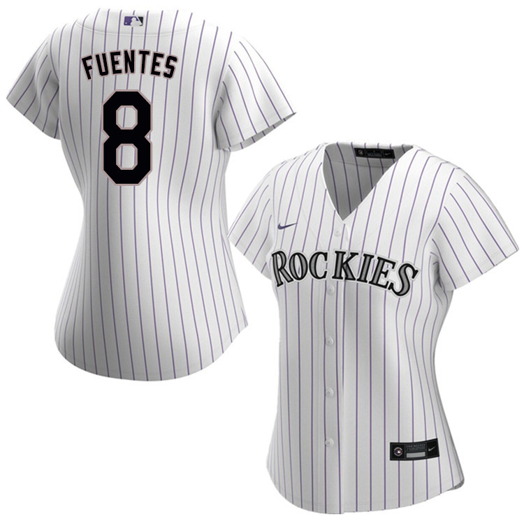 Nike Women #8 Josh Fuentes Colorado Rockies Baseball Jerseys Sale-White